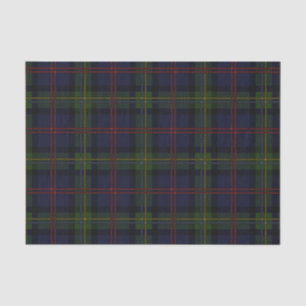 Papel De Seda Xadrez Clan Malcolm Green - Roxo - Verificação P