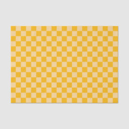 Papel De Seda Xadrez de creme cítrico