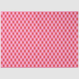 Papel De Seda Xadrez de Diamante de Natal Retroativo - Vermelho 