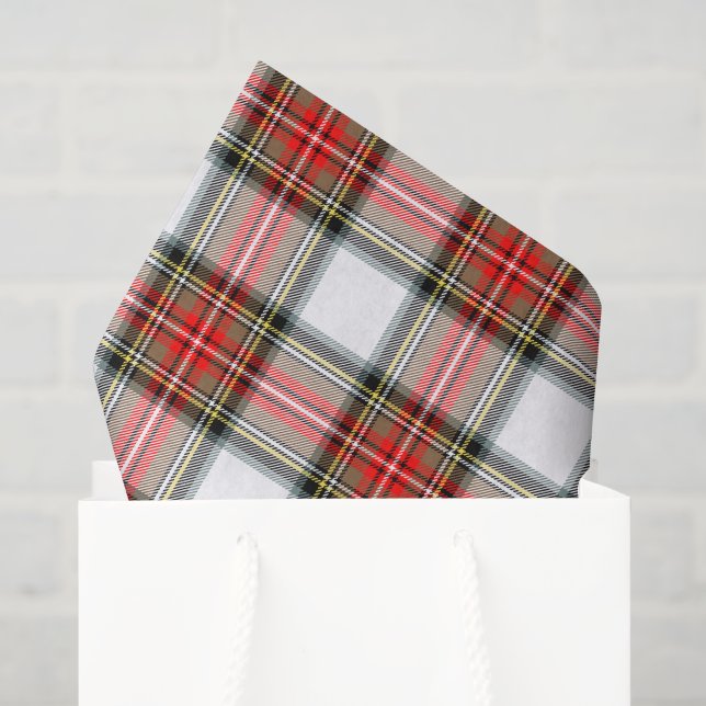 Papel De Seda Xadrez de Natal (Sacola de presentes)