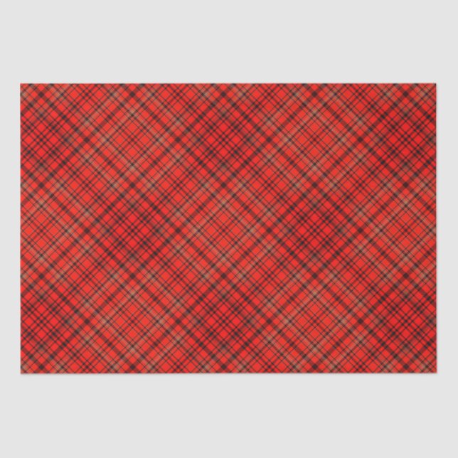 Papel De Seda Xadrez de Natal de Terrier escocesa (Frente )