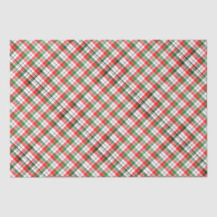 Papel De Seda Xadrez de Natal de Terrier escocesa