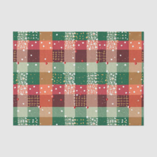 Papel De Seda Xadrez de Natal Linen