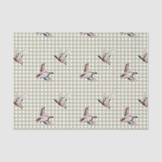 Papel de Seda Xadrez de Pato-real