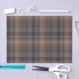 Papel De Seda Xadrez de Terras Escuras de Madeira