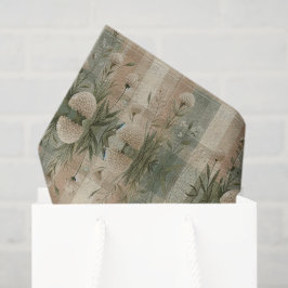Papel De Seda Xadrez Florestal