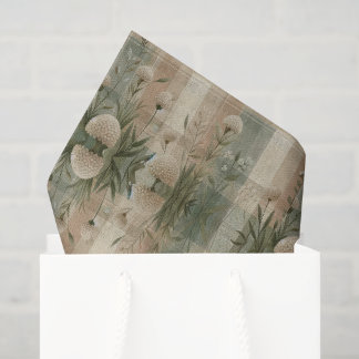 Papel De Seda Xadrez Florestal