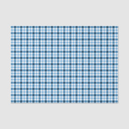 Papel De Seda Xadrez Ginga Azul