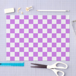 Papel De Seda Xadrez magenta visual clássico