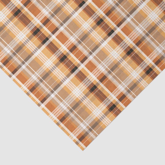 Papel De Seda Xadrez Outono Masculino (Detalhes)