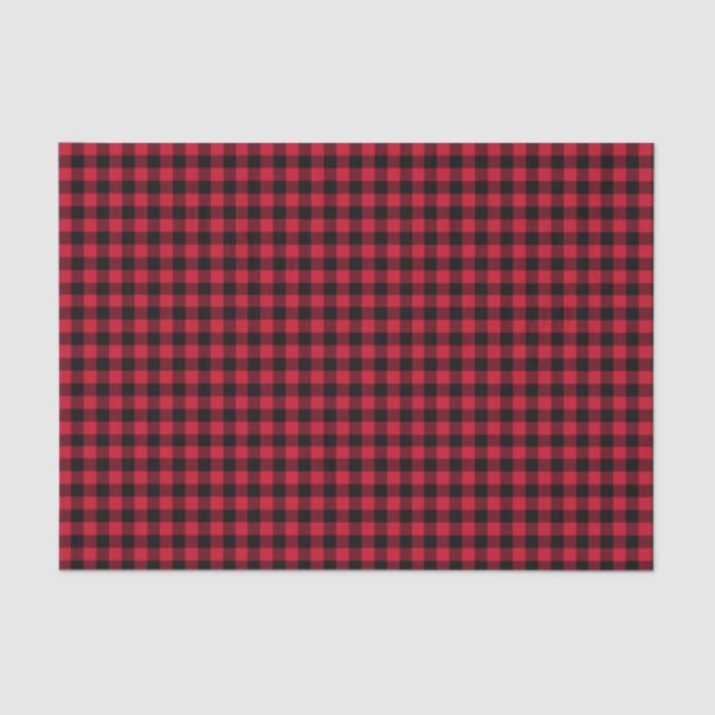Papel De Seda Xadrez Red Buffalo, Red Flannel (Frente )