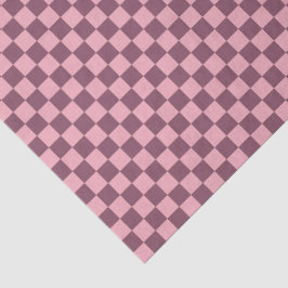 Papel De Seda Xadrez Rosa Mauve Feminino Retro Y2K
