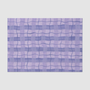 Papel De Seda Xadrez roxa