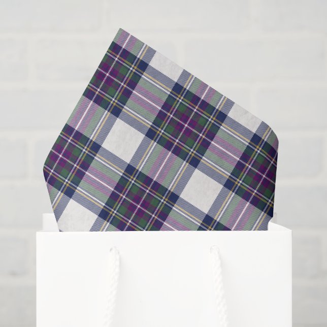 Papel De Seda Xadrez Roxo e Verde (Sacola de presentes)