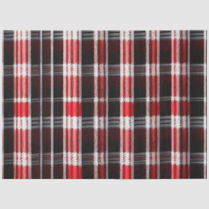 Papel De Seda Xadrez Trendy Abstrato Red Black Collection