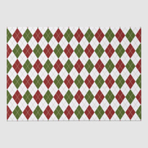 Papel De Seda xadrez verde-esverdeada branca-esverdeada