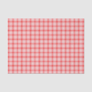 Papel De Seda Xadrez vermelha