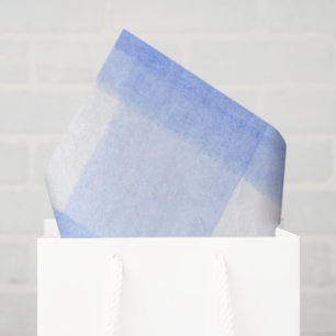 Papel De Seda Xadrezinho Azul Branco