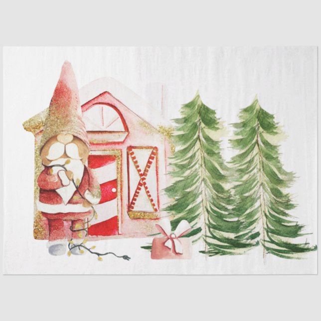 Papel De Seda XMAS Gnomo Design 2 (Frente )