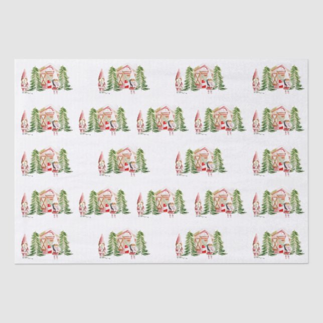 Papel De Seda XMAS Gnomo Design 5 (Frente )