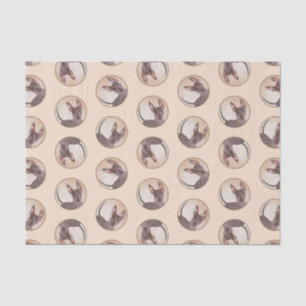 Papel De Seda Xoloitzcuintli Pintura Hepática Sem Cabeça Arte Ve