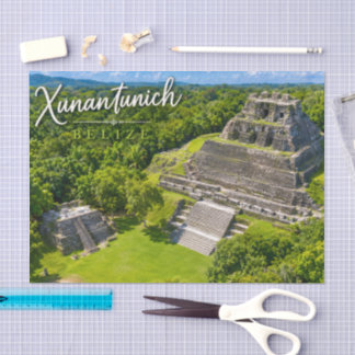 Papel De Seda Xunantunich Belize sítio arqueológico maia