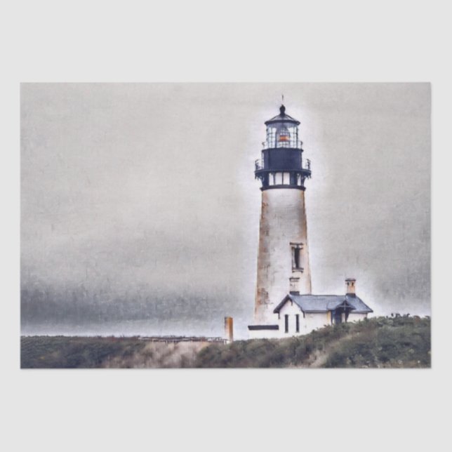 Papel De Seda Yaquina Head Lighthouse Newport Oregon (Frente )