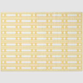 Papel De Seda Yellow Bone Inlay Dots Border Decoupage Paper