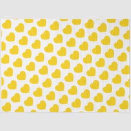 Papel De Seda Yellow Heart Modern Happy Friendship Sweet Joyful