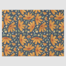 Papel De Seda Yellow Luxe Florals
