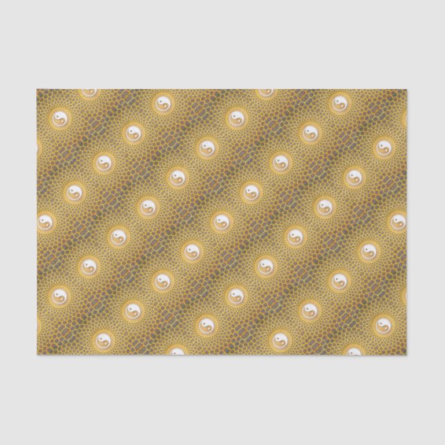 Papel De Seda Yellow Yang Mandala (Frente )