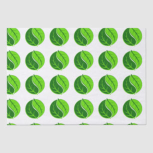 Papel De Seda Yin e Yang Leaves