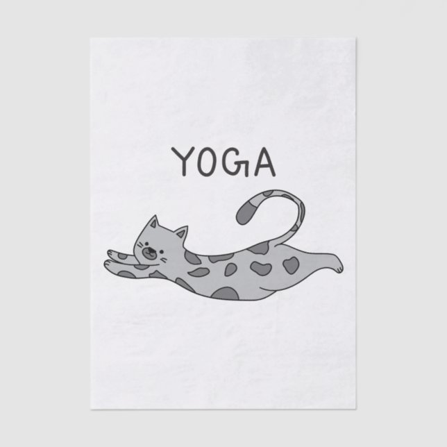 Papel De Seda Yoga Cat (Frente )