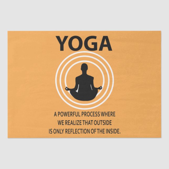 Papel De Seda Yoga Meditação Yoga (Frente )