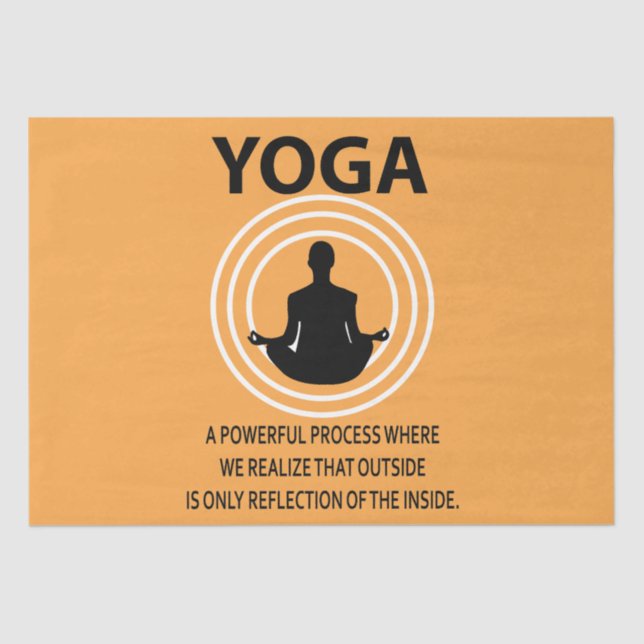 Papel De Seda Yoga Meditation Yoga (Frente )