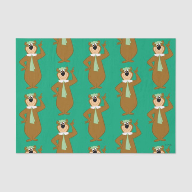 Papel De Seda Yogi "Mais Inteligente Que O Urso Médio" (Frente )