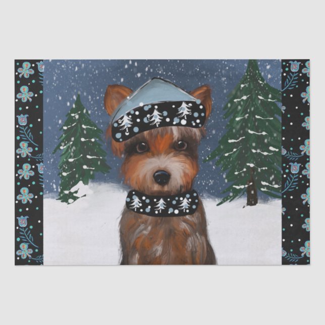 Papel De Seda Yorkie          (Frente )
