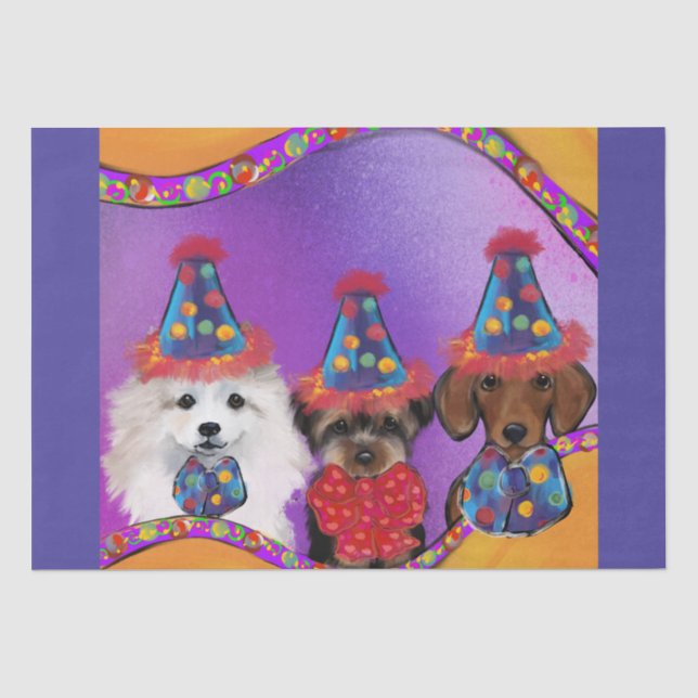 Papel De Seda Yorkie Poo  (Frente )