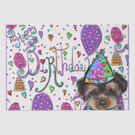 Papel De Seda Yorkie Poo