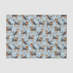 Papel De Seda Yorkshire Terrier Paws e Bones Yorkie Dog