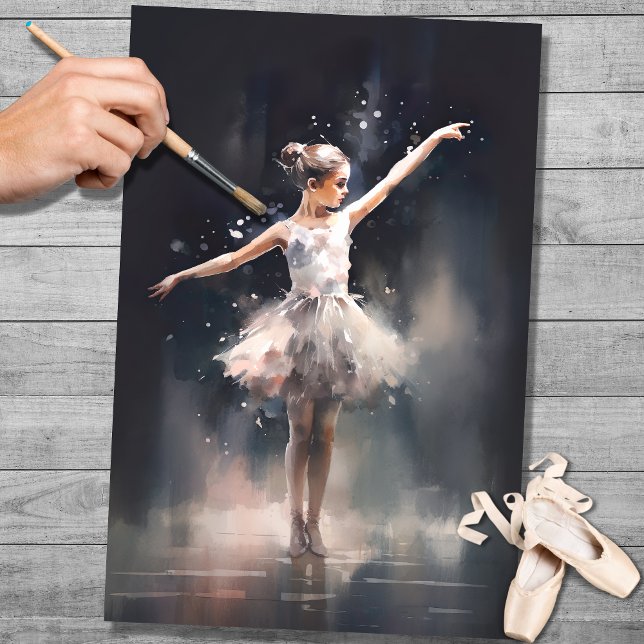 Papel De Seda Young Ballerina 4 Decoupage Paper (Criador carregado)