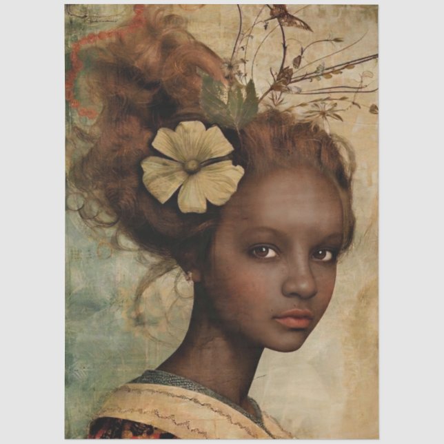 Papel de seda Young French Lady VI (Frente )