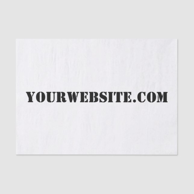 Papel De Seda YourWebSite.com (Frente )
