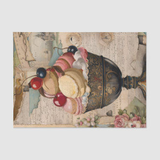 Papel De Seda Yummy Sweets Vintage Collage Decoupage