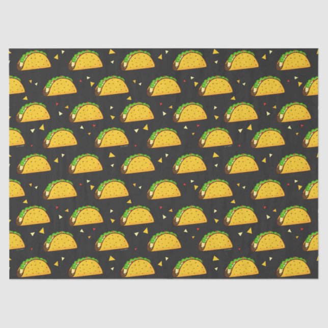 Papel De Seda Yummy Taco Pattern (Frente )