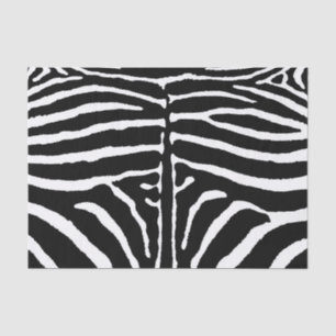 Papel De Seda Zebra em Preto e Branco