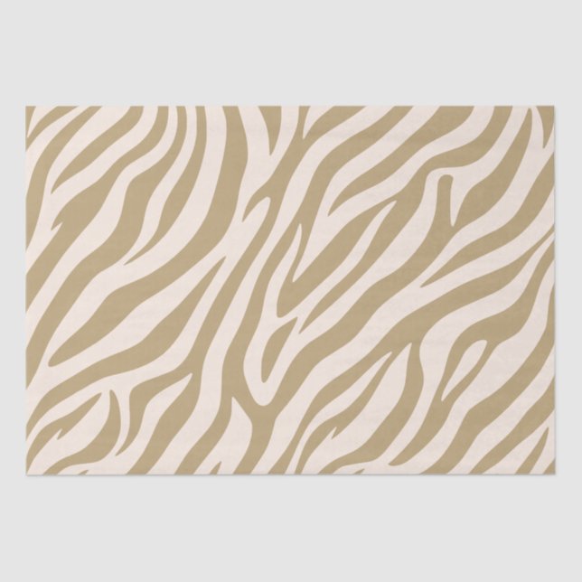 Papel De Seda Zebra Print-Beige- (Frente )