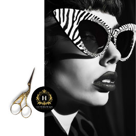 Papel De Seda Zebra Stripe Vintage Glam Black - Decoupage