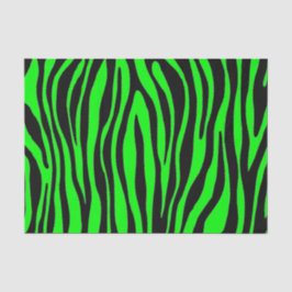 Papel De Seda Zebra verde limão