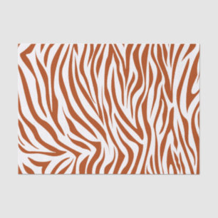 Papel De Seda Zebra vermelha do safari da oxidação
